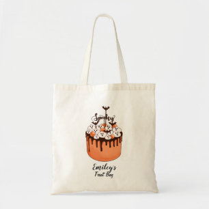 Halloween Cupcake Ghost Candy Kids Trick or Treat Tote Bag