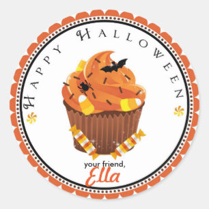 Halloween cupcake goodie bag favour stickers