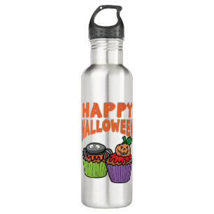 Halloween cupcakes 710 ml water bottle