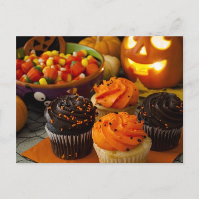 Halloween Cupcakes Postcard (Front)