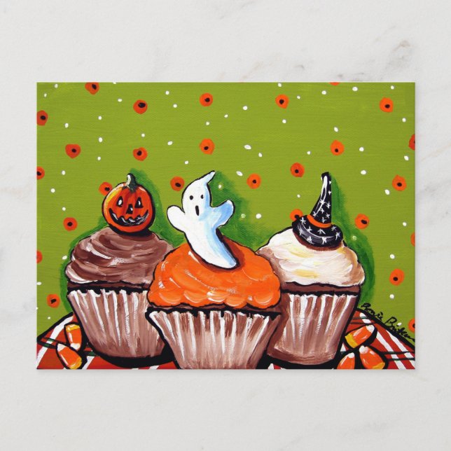 Halloween Cupcakes Postcards (Front)