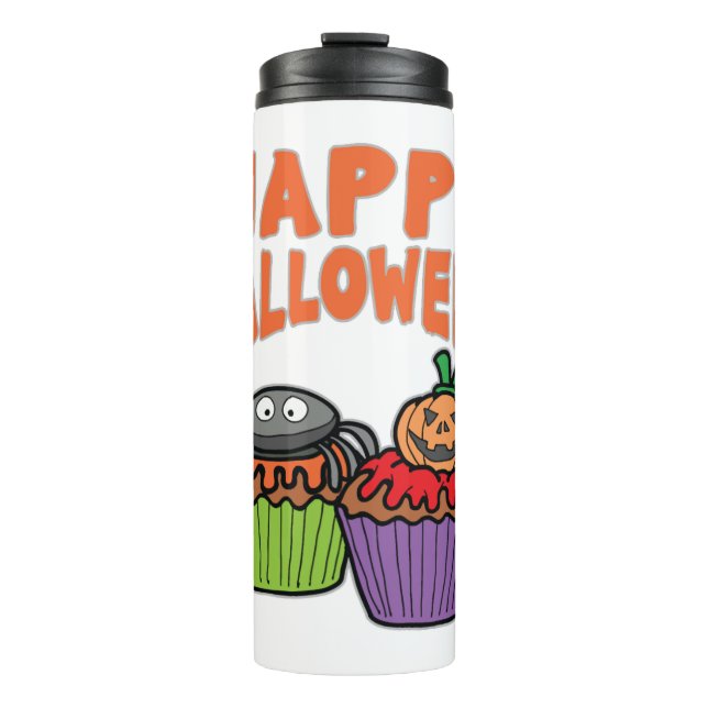 Halloween cupcakes thermal tumbler (Front)