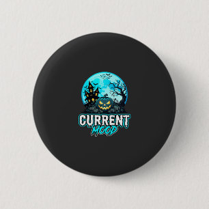 Halloween Current Mood Haunted Pumpkin 6 Cm Round Badge
