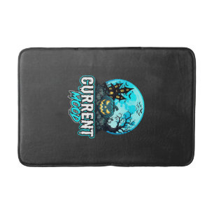 Halloween Current Mood Haunted Pumpkin Bath Mat