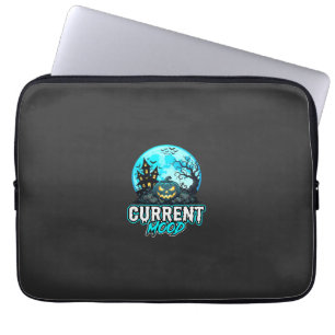 Halloween Current Mood Haunted Pumpkin Laptop Sleeve