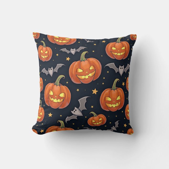 Halloween cushion with a hand-drawn feel (Front)