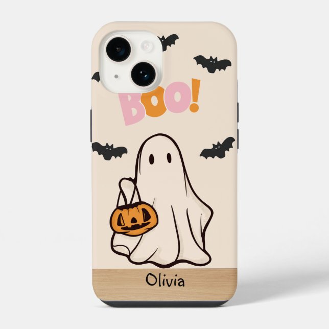 HALLOWEEN CUSTOM NAME iPhone CASE (Back)