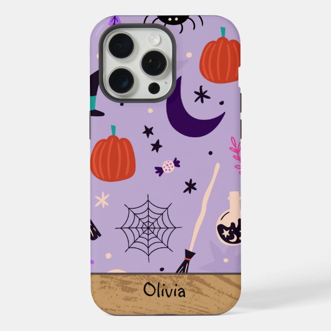 HALLOWEEN CUSTOM NAME iPhone CASE (Back)