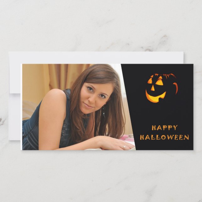 Halloween Custom Photo Card (Front)