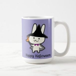 Halloween Custom Whimsical Cute Wizard Rabbit Coffee Mug