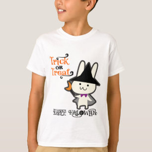 Halloween Custom Whimsical Funny Cute Rabbit    T-Shirt