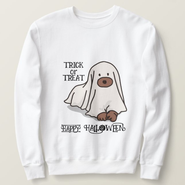 Halloween Custom Whimsical Funny Dog  Sweatshirt (Design Front)