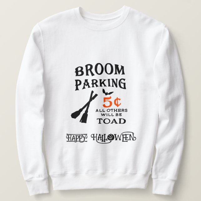 Halloween Custom Whimsical Funny Illustration   Sweatshirt (Design Front)