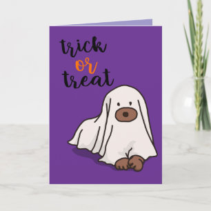 Halloween Custom Whimsical Funny Modern Purple Card