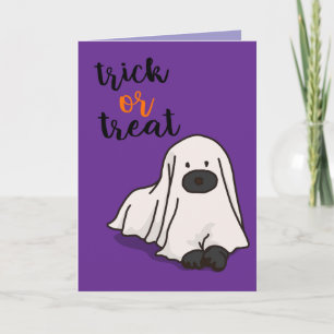 Halloween Custom Whimsical Funny Modern Purple Card