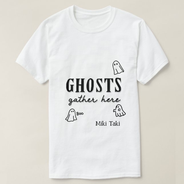 Halloween Custom Whimsical Funny modern  T-Shirt (Design Front)