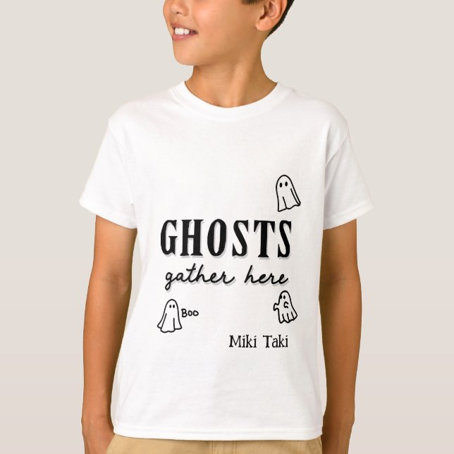 Halloween Custom Whimsical Funny modern  T-Shirt (Front)