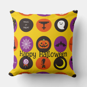 Halloween Custom Whimsical Funny Pattern Cushion