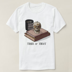 Halloween Custom Whimsical Funny Skull T-Shirt