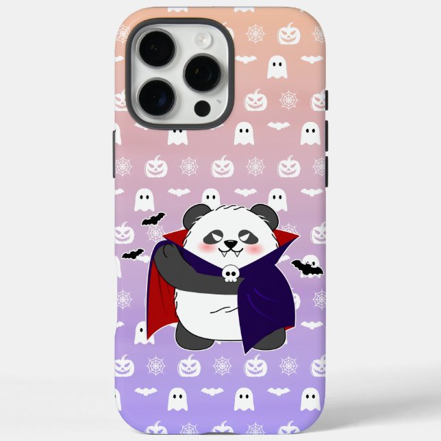 Halloween Cute Baby Panda Dracula Vampire Case-Mate iPhone Case (Back)