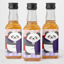 Halloween Cute Baby Panda Dracula Vampire