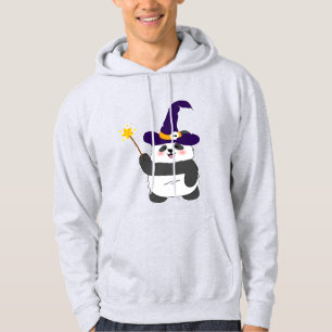 Halloween Cute Baby Panda Witch Magic Wand Hoodie