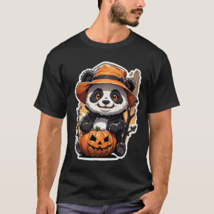 Halloween Cute Bear With Hat T-Shirt