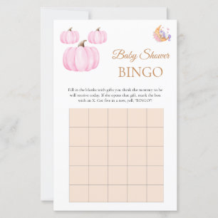 Halloween Cute Boo Baby Shower Bingo Game