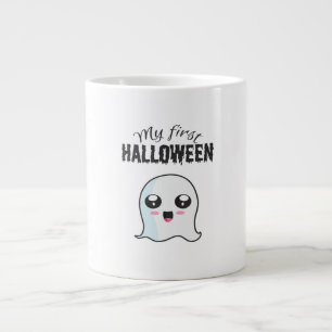 Halloween Cute Boo Newborn Baby Girl First Hallowe Large Coffee Mug