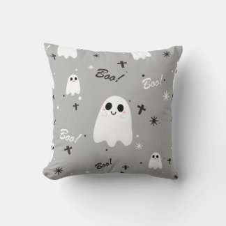 Halloween Cute Boo Pattern Cushion
