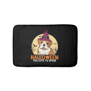 Halloween Cute Bulldog Dog Halloween Costumes Gift Bath Mat