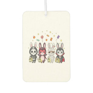 Halloween Cute Bunny Costume Car Air Freshener