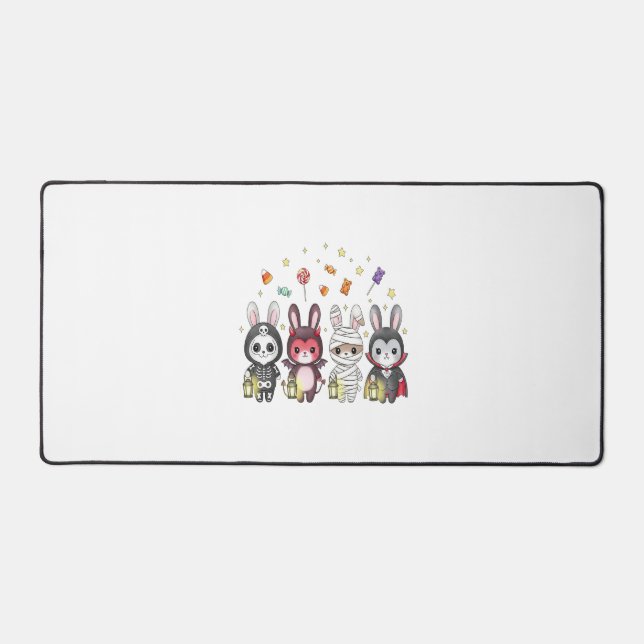 Halloween Cute Bunny Costume Desk Mat (Front)