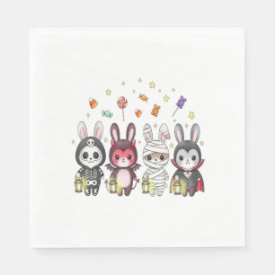 Halloween Cute Bunny Costume Napkin
