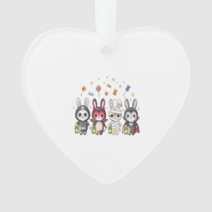 Halloween Cute Bunny Costume Ornament