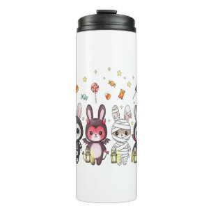 Halloween Cute Bunny Costume Thermal Tumbler