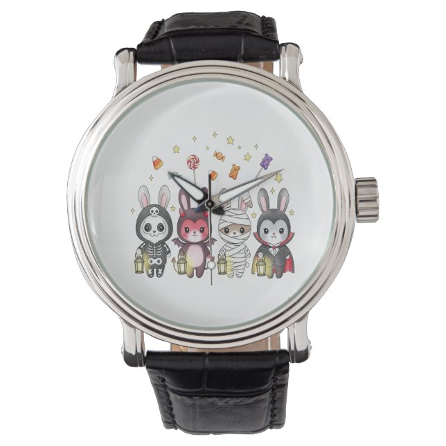 Halloween Cute Bunny Costume Watch (Front)