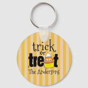 Halloween Cute Candy Corn Funny Whimsical Key Ring