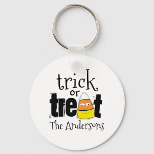 Halloween Cute Candy Corn Funny Whimsical Key Ring