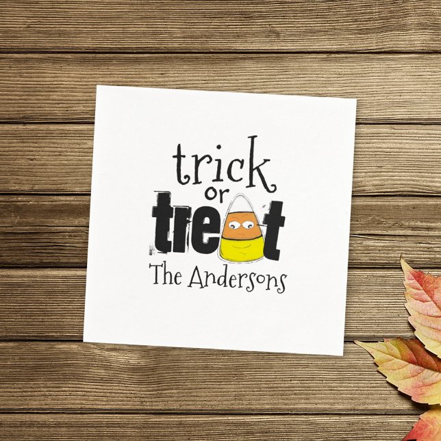 Halloween Cute Candy Corn Whimsical Funny Napkin (Creator Uploaded)