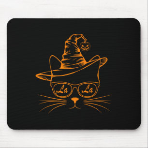 Halloween Cute Cat Comma La Kamala Harris Cute Cat Mouse Mat