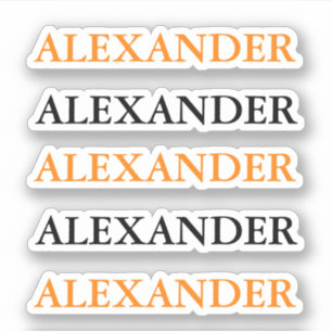 Halloween Cute Custom Kids Name for School Orange