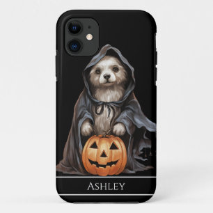 Halloween Cute Dog Ghost Personalised iPhone 11 Case