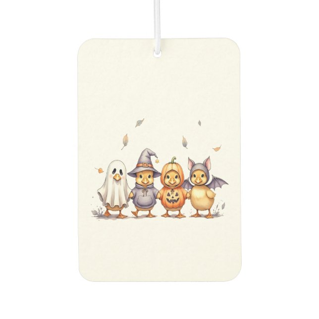 Halloween Cute Ducklings Costume Car Air Freshener (Front)