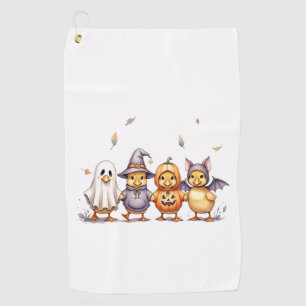 Halloween Cute Ducklings Costume Golf Towel