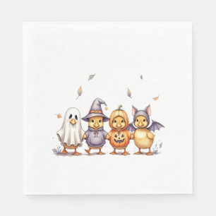 Halloween Cute Ducklings Costume Napkin