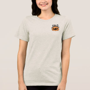 Halloween,Cute Face Pumpkin,Funny ,Jack O' Lantern Tri-Blend Shirt