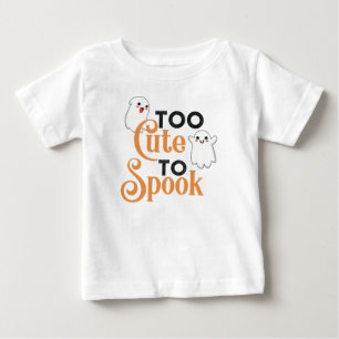 Halloween Cute Ghost and Pumpkin Baby T-Shirt