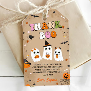 Halloween Cute Ghost Baby Shower Gift Tags