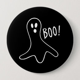 Halloween Cute Ghost Booo 10 Cm Round Badge